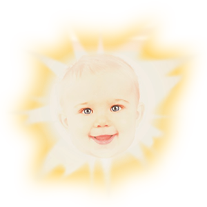 the sun with a baby face, Sun Baby 